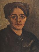 Vincent Van Gogh, Head of a Peasant Woman with Dark Cap (nn04)